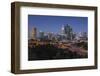 Australia, Perth, City Skyline from Kings Park, Dusk-Walter Bibikow-Framed Photographic Print