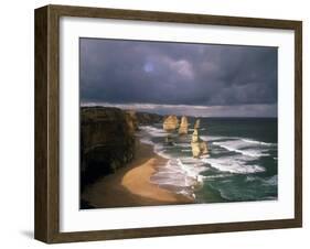 Australia, Port Campbell NP. Twelve Apostles Rock Formation-Howie Garber-Framed Premium Photographic Print
