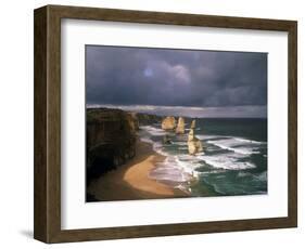 Australia, Port Campbell NP. Twelve Apostles Rock Formation-Howie Garber-Framed Photographic Print