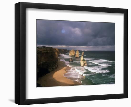 Australia, Port Campbell NP. Twelve Apostles Rock Formation-Howie Garber-Framed Photographic Print