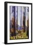 Australia Poster by Percy Trompf-null-Framed Giclee Print