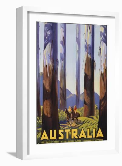 Australia Poster by Percy Trompf-null-Framed Giclee Print