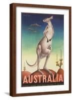 Australia Poster-Eileen Mayo-Framed Giclee Print