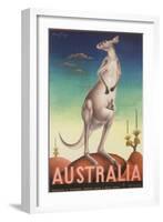 Australia Poster-Eileen Mayo-Framed Giclee Print