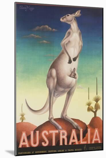 Australia Poster-Eileen Mayo-Mounted Giclee Print