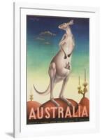 Australia Poster-Eileen Mayo-Framed Giclee Print