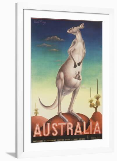 Australia Poster-Eileen Mayo-Framed Giclee Print