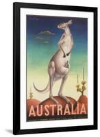 Australia Poster-Eileen Mayo-Framed Giclee Print