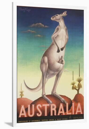 Australia Poster-Eileen Mayo-Framed Giclee Print