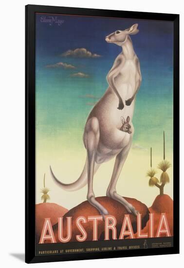 Australia Poster-Eileen Mayo-Framed Giclee Print