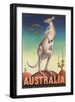 Australia Poster-Eileen Mayo-Framed Premium Giclee Print