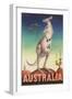 Australia Poster-Eileen Mayo-Framed Premium Giclee Print