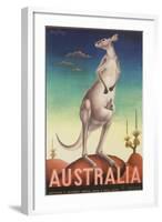 Australia Poster-Eileen Mayo-Framed Giclee Print