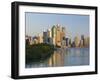 Australia, Queensland, Brisbane, Central Business District from Kangaroo Point-Walter Bibikow-Framed Photographic Print