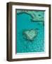 Australia, Queensland, Whitsunday Coast, Great Barrier Reef, Heart Reef, Aerial View-Walter Bibikow-Framed Photographic Print