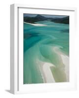 Australia, Queensland, Whitsunday Coast, Whitsunday Islands, Whitehaven Beach, Aerial View-Walter Bibikow-Framed Photographic Print