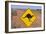 Australia Road Sign Warning of Kangaroos-null-Framed Photographic Print