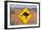 Australia Road Sign Warning of Kangaroos-null-Framed Photographic Print