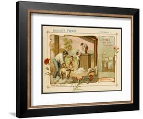 Australia - Shearing Sheep for the Wool Industry-null-Framed Art Print