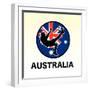 Australia Soccer-null-Framed Giclee Print