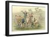 Australia Sunday Digging-null-Framed Art Print