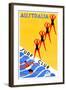 Australia Surf Club-Gert Sellheim-Framed Art Print