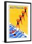 Australia Surf Club-Gert Sellheim-Framed Art Print