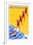 Australia Surf Club-Gert Sellheim-Framed Art Print