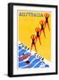 Australia Surf Club-Gert Sellheim-Framed Art Print