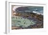 Australia, Sydney, Bronte, Bronte Beach, Elevated View-Walter Bibikow-Framed Photographic Print