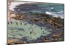 Australia, Sydney, Bronte, Bronte Beach, Elevated View-Walter Bibikow-Mounted Photographic Print