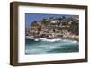 Australia, Sydney, Bronte, Bronte Beach, Elevated View-Walter Bibikow-Framed Photographic Print