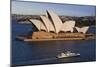 Australia, Sydney, Circular Quay, Sydney Opera House at Dusk-Walter Bibikow-Mounted Photographic Print