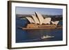 Australia, Sydney, Circular Quay, Sydney Opera House at Dusk-Walter Bibikow-Framed Photographic Print