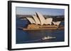 Australia, Sydney, Circular Quay, Sydney Opera House at Dusk-Walter Bibikow-Framed Photographic Print