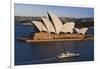 Australia, Sydney, Circular Quay, Sydney Opera House at Dusk-Walter Bibikow-Framed Photographic Print