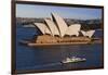 Australia, Sydney, Circular Quay, Sydney Opera House at Dusk-Walter Bibikow-Framed Photographic Print