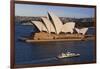 Australia, Sydney, Circular Quay, Sydney Opera House at Dusk-Walter Bibikow-Framed Photographic Print