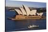 Australia, Sydney, Circular Quay, Sydney Opera House at Dusk-Walter Bibikow-Stretched Canvas