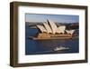 Australia, Sydney, Circular Quay, Sydney Opera House at Dusk-Walter Bibikow-Framed Photographic Print