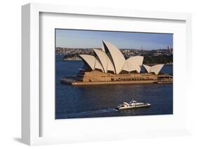 Australia, Sydney, Circular Quay, Sydney Opera House at Dusk-Walter Bibikow-Framed Photographic Print