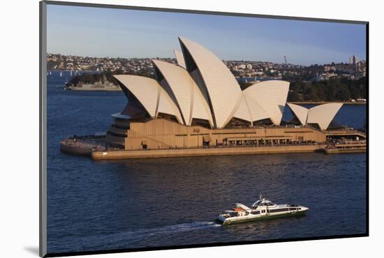 Australia, Sydney, Circular Quay, Sydney Opera House at Dusk-Walter Bibikow-Mounted Photographic Print