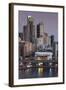 Australia, Sydney, Darling Harbor, Elevated View, Dusk-Walter Bibikow-Framed Photographic Print