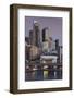 Australia, Sydney, Darling Harbor, Elevated View, Dusk-Walter Bibikow-Framed Photographic Print
