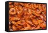 Australia, Sydney Fish Market, Shrimp-Walter Bibikow-Framed Stretched Canvas