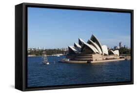 Australia, Sydney. Harbor Area, Landmark Sydney Opera House-Cindy Miller Hopkins-Framed Stretched Canvas