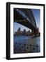 Australia, Sydney Harbor Bridge and Skyline from Milsons Point-Walter Bibikow-Framed Photographic Print