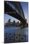 Australia, Sydney Harbor Bridge and Skyline from Milsons Point-Walter Bibikow-Mounted Photographic Print