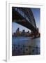 Australia, Sydney Harbor Bridge and Skyline from Milsons Point-Walter Bibikow-Framed Photographic Print