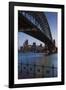 Australia, Sydney Harbor Bridge and Skyline from Milsons Point-Walter Bibikow-Framed Photographic Print